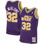 Maillot Utah Jazz Karl Malone NO 32 Mitchell & Ness 1991-92 volet